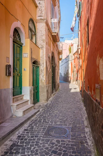 Naturskön Syn Den Vackra Procida Nära Neapel Regionen Kampanien Italien — Stockfoto