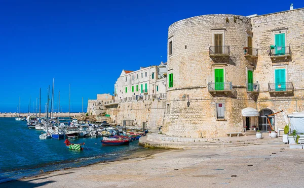 Hermoso Paseo Marítimo Giovinazzo Ciudad Provincia Bari Puglia Apulia Sur — Foto de Stock