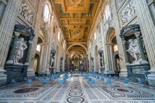 Inredning Basilikan Saint John Lateran San Giovanni Laterano Rom Italien — Stockfoto