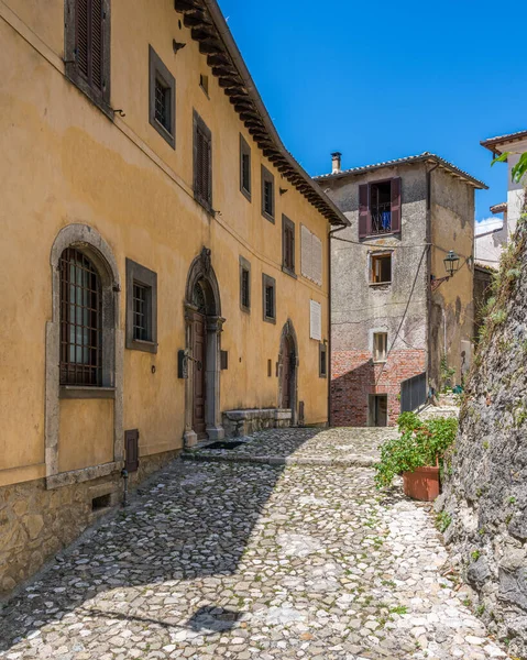 Collalto Sabino Hermoso Pueblo Con Vistas Castillo Medieval Provincia Rieti —  Fotos de Stock