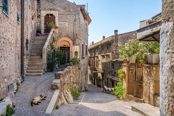 Scenic Sight Montecelio Beautiful Little Town Province Rome Lazio Italy — Stock Photo, Image