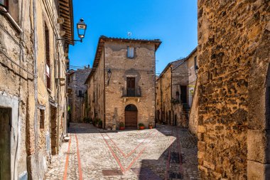 Penna Teverina 'da, Terni iline bağlı güzel bir köy, Umbria, İtalya.