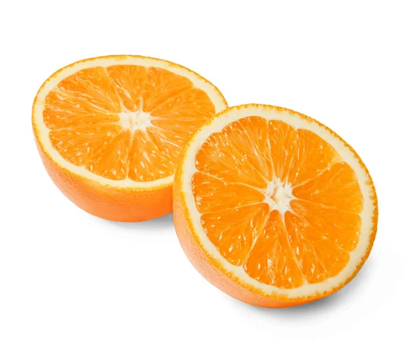 배경에 신선한 오렌지의 클로즈업 — 스톡 사진