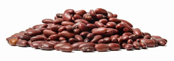 Bunch Red Beans Isolated White Close Side View Design Element — Stock Photo, Image