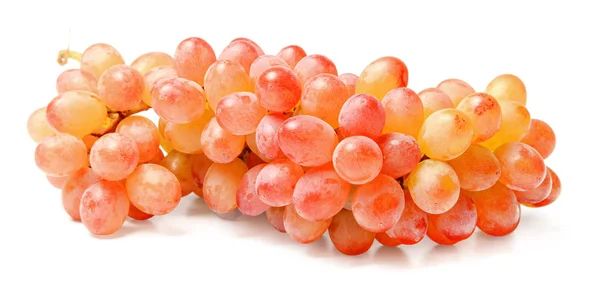 Composition Grapes Raisins Different Sizes Points Shooting White Isolated Background — Stock Photo, Image