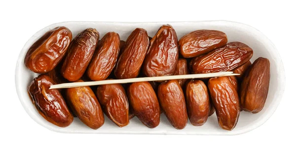 Beyaz arka planda izole edilmiş tarihli plastik ambalaj. Üst Manzara. Parlak doymuş renkler ve iyi bir doku. Kesme yolu.