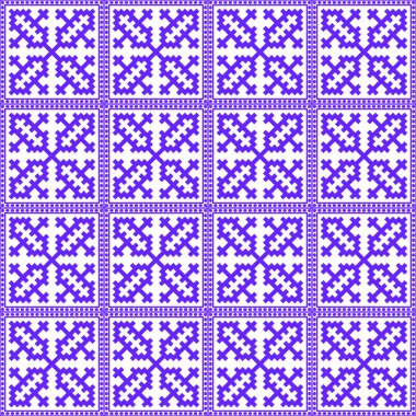 Hmong kesintisiz, mor vektör tasarımı desen