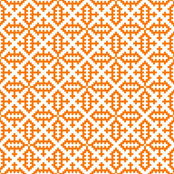 Hmong Szablon Tekstura Tło Wektor Pomarańczowy Rysować — Wektor stockowy