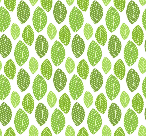 Patrón Hojas Verdes Fondo Sin Costura Para Textiles Decoración — Vector de stock