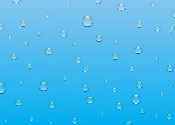 Goutte Eau Sur Fond Bleu Illustration Design — Image vectorielle