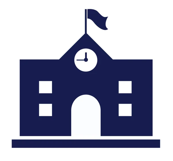 Universität Symbol auf weißem Hintergrund — Stockvektor