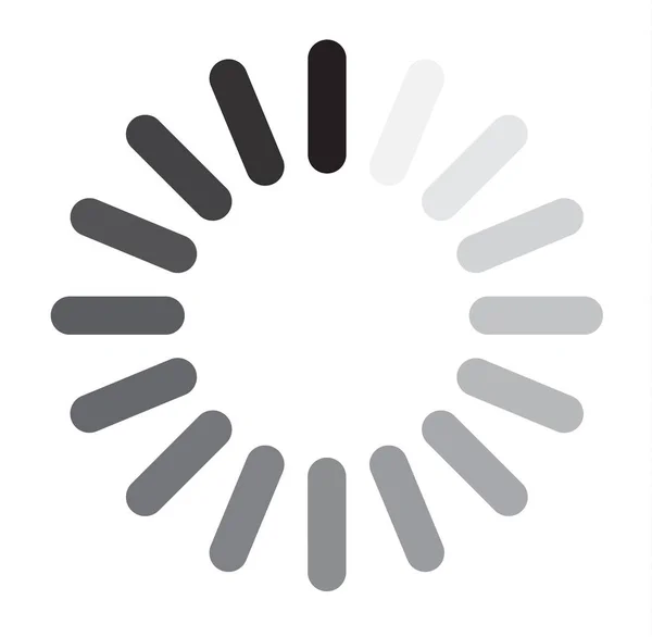 Загрузка Знака Значок Векторный Символ Загрузки Загрузки Интернете Черный Цвет — стоковый вектор