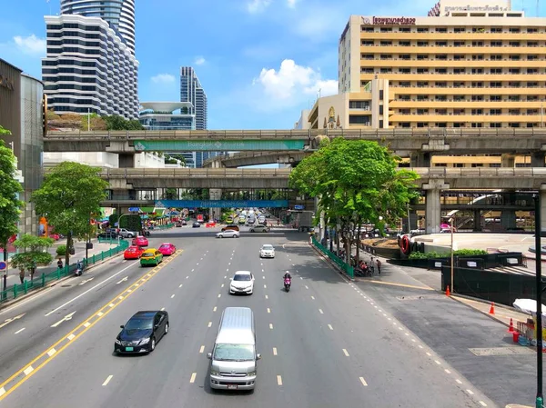 Bangkok Thailand May 2018 View Ratchaprasong Intersection Name Intersection Lot — Stock Photo, Image