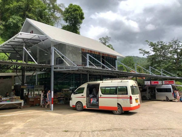 Chiangmai Thajsko Červen 2018 Prempracha Společnost Van Parkování Odpočívadlo Route — Stock fotografie