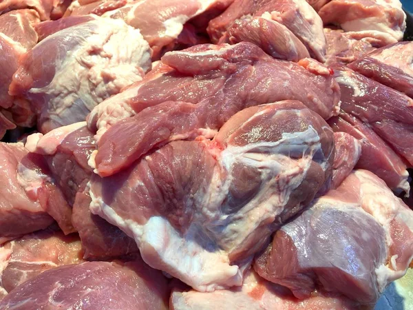 Parte Cerdo Bandeja Para Venta Supermercado — Foto de Stock