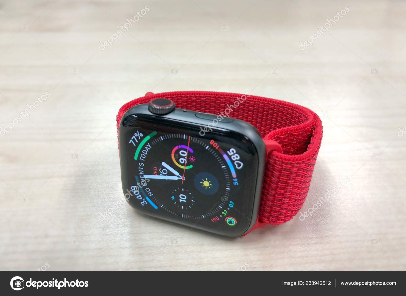 red apple watch series 4