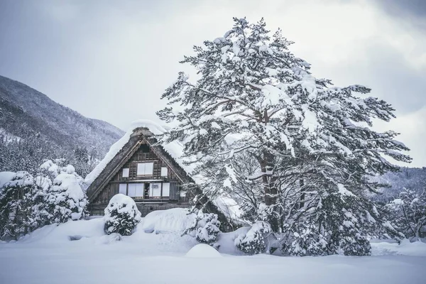 Uma Antiga Aldeia Shirakawago Japão Património Mundial Unesco Lugar Famoso — Fotografia de Stock