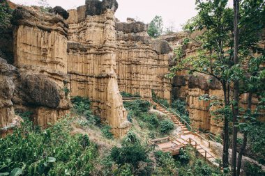 Pha Cho veya Grand Canyon Chiangmai Mae Wang Ulusal Parkı, Chiang Mai, Tayland.