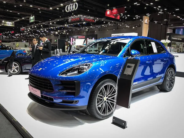 Bangkok Thailandia Ago 2019 Porsche Macan Suv Car Show Alle — Foto Stock