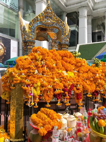 Bangkok Tailandia Sep 2019 Mucha Gente Reza Por Famoso Santuario —  Fotos de Stock