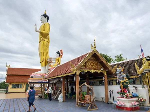 Chiang Mai Tailandia Julio 2019 Estatua Gigante Buda Templo Prathatdoikum —  Fotos de Stock