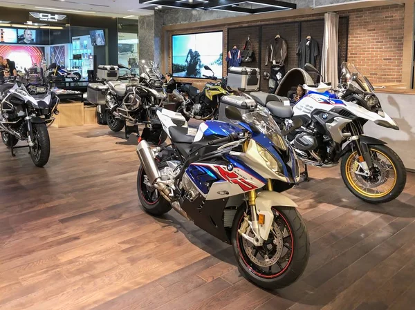 Bangkok Thailandia Ott 2019 Molti Tipi Moto Bmw Mostrano Nello — Foto Stock