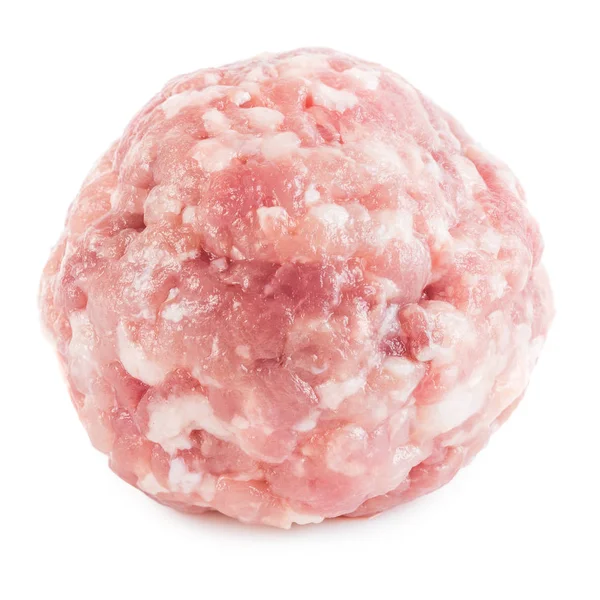 Çiğ köfte beyaz arka plan üzerinde izole yemek pişirmek için hazır. Yakın çekim.