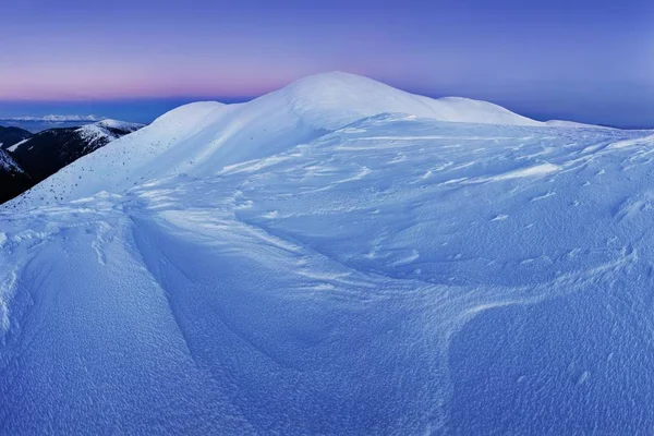 Vue Panoramique Des Montagnes Rocheuses Dans Neige Hiver — Photo