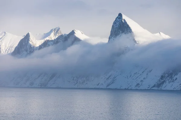 Malerischer Blick Auf Die Norwegischen Alpen Winter — Stockfoto