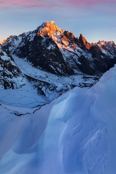 Vyhlídkový Pohled Dolomitské Alpy Sněhu Itálii Evropě — Stock fotografie