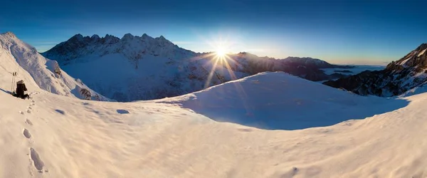 Vacker Utsikt Över Bergen Snö Italien Europa — Stockfoto