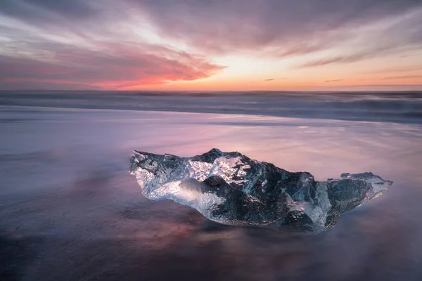 Vue Panoramique Glace Sous Ciel Couvert — Photo