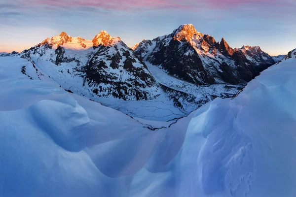 Karda Dolomite Alpleri Nin Doğal Görünümü Talya Avrupa — Stok fotoğraf