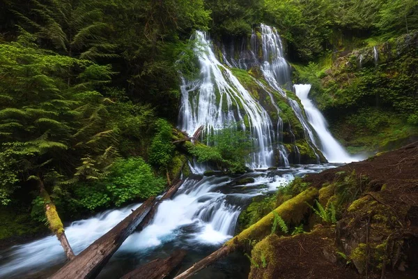 Scenic View Waterfall Summer — Stock Photo, Image