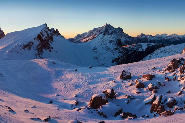 Vista Panorâmica Das Montanhas Neve Itália Europa — Fotografia de Stock