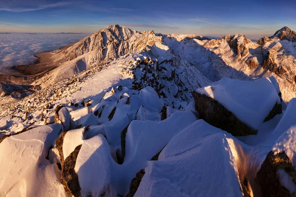 Vue Panoramique Sur Les Alpes Dolomites Dans Neige Italie Europe — Photo