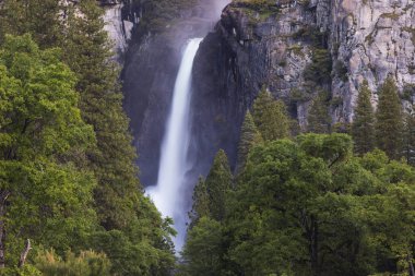 Yosemite Falls from the Yosemite Valley, Yosemite National Park, California, USA  clipart