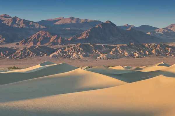Sand Dune Formations Beautiful Sunrise Death Valley National Park California — Stock Photo, Image