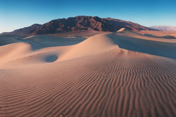 Zandduin Formaties Prachtige Zonsopgang Death Valley National Park Californië Verenigde — Stockfoto