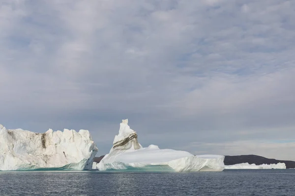 Natura Paesaggio Della Groenlandia Dell Antartide Viaggia Sulla Nave Tra — Foto Stock