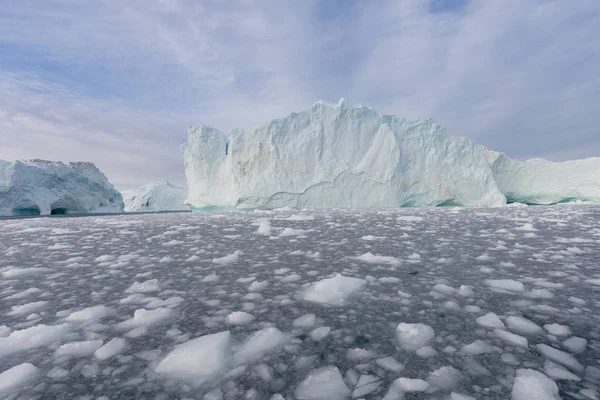 Nature Paysage Groenland Antarctique Voyagez Sur Navire Parmi Les Glaces — Photo