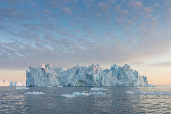 Natureza Paisagens Gronelândia Antártida Viaje Navio Entre Gelos Estudando Fenômeno — Fotografia de Stock