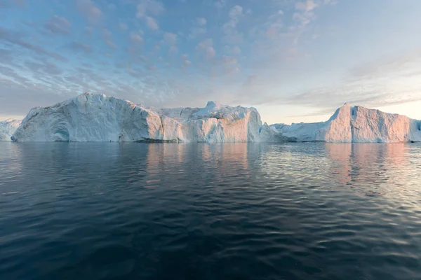 Natureza Paisagens Gronelândia Antártida Viaje Navio Entre Gelos Estudando Fenômeno — Fotografia de Stock