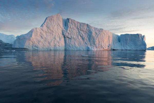 Natureza Paisagens Gronelândia Antártida Viaje Navio Entre Gelos Estudando Fenômeno — Fotografia de Stock