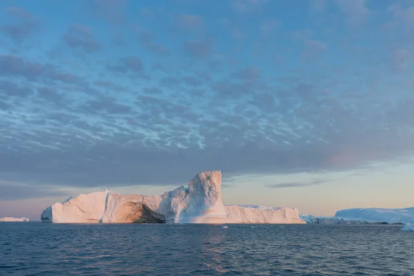 Natureza Paisagens Gronelândia Antártida Viaje Navio Entre Gelos Estudando Fenômeno — Fotografia de Stock