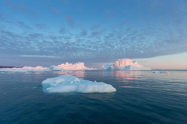 Natura Paesaggi Della Groenlandia Dell Antartide Viaggia Sulla Nave Tra — Foto Stock