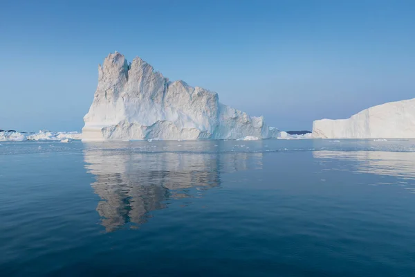 Obrovské Ledovce Různých Forem Disko Bay Západní Grónsko Jejich Zdroj — Stock fotografie