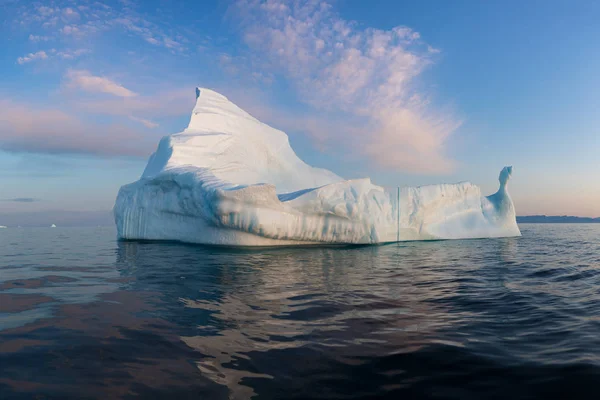 Stranded Icebergs Fog Mouth Icefjord Ilulissat Nature Landscapes Greenland Travel Royalty Free Stock Images