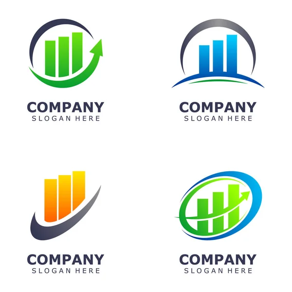 Logo commercial et financier — Image vectorielle