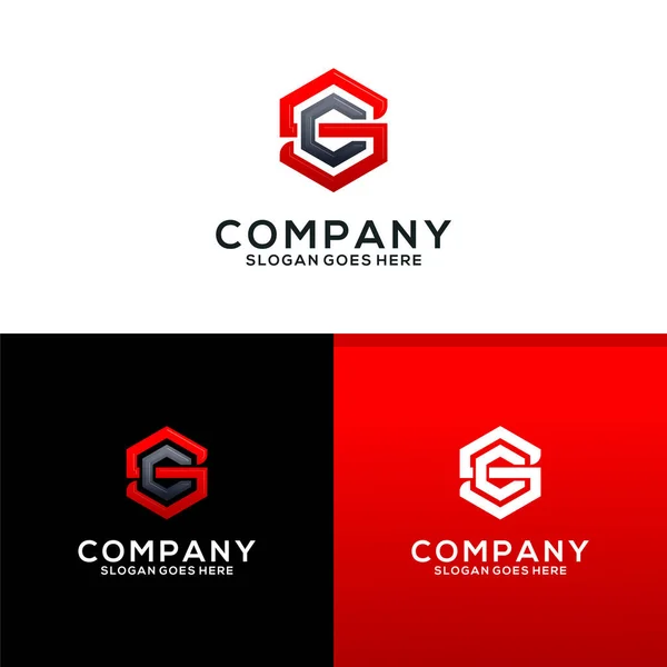Monogramm Logo Design Template — Stockvektor
